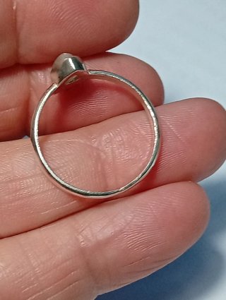 Anillo Plata Ley Luna Piedra Lágrima
