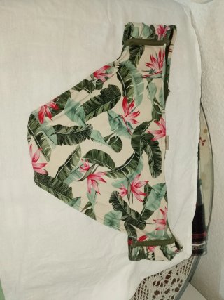 Braguita alta bikini estampado tropical