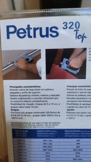 Grapadora Clavadora Petrus 320
