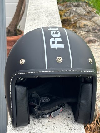 Casco Moto jet Negro mate