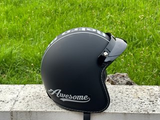 Casco Moto jet Negro mate