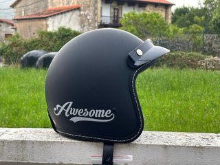 Casco Moto jet Negro mate