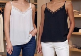 Dos blusas de tirantes con detalle de encaje