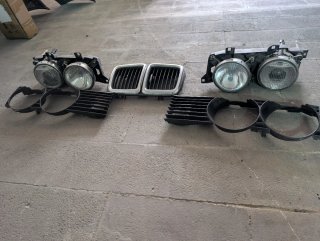 Despiece BMW E32 Faros y Parrilla