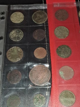 Colección de monedas antiguas