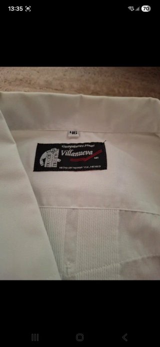 Guayabera Villanueva Blanca Manga Corta