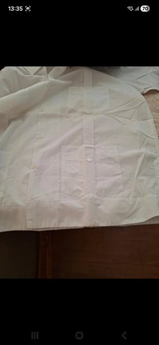 Guayabera Villanueva Blanca Manga Corta
