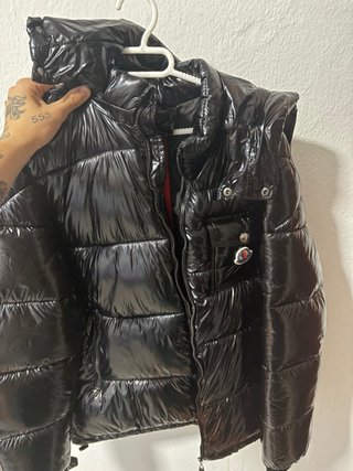 Chaqueta Moncler Negra Brillante