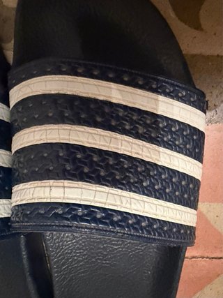 Chanclas Adidas Talla 39 Azul y Blanco