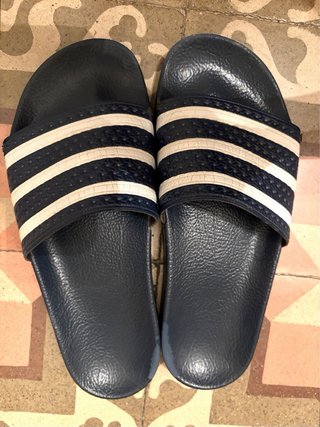 Chanclas Adidas Talla 39 Azul y Blanco