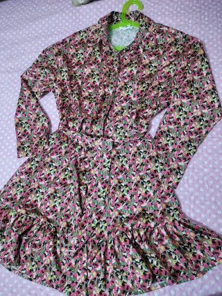 Camisa larga floral