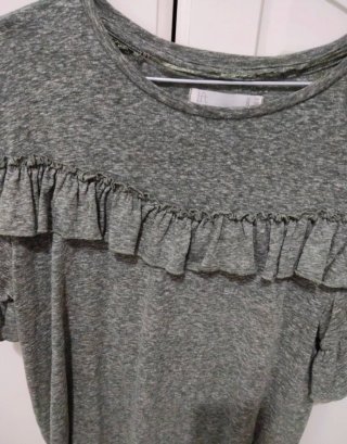 Camiseta Lefties volantes verde Talla S