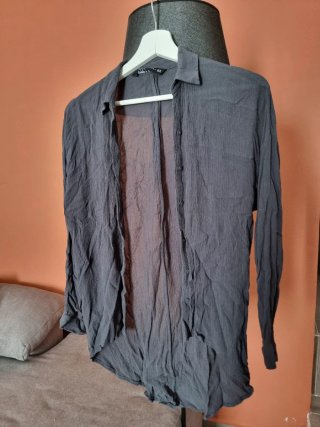 Camisa Zara Cinzenta Tamanho XS