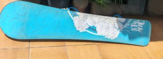 Tabla de Snowboard con Fijaciones