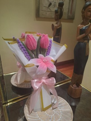 Ramo artesanal de flores eternas para regalar