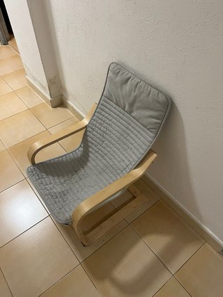 Asiento infantil madera y tela