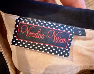 Vestido Voodoo Vixen Beige y Negro