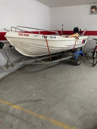 Barco Hobby 3 Fiber Craft con remolque