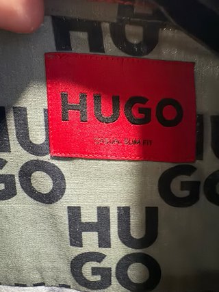 Camisa Hugo Boss Estampada Verde Oliva