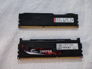 Pack RAM DDR3 1866MHz HyperX + G.Skill 8GB (2x4GB)