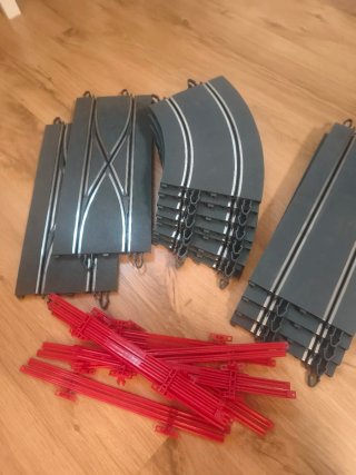 Lote Pistas Scalextric Grises