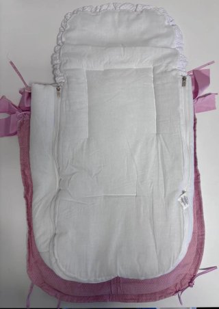 Sacco per fasciatoio Uzturre bianco e rosa