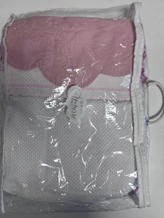 Sacco per fasciatoio Uzturre bianco e rosa