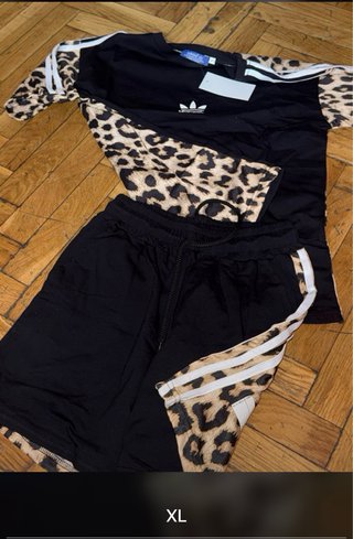 Conjunto Adidas Negro Talla XL