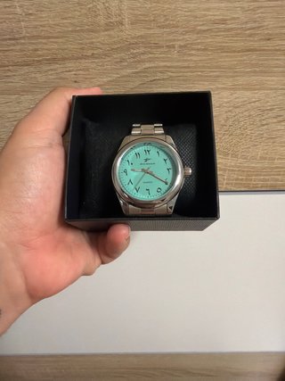 Reloj RICOCO Esfera Turquesa y Plata