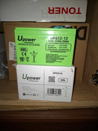Batería Gel UPower UPG12-12 12V 12Ah