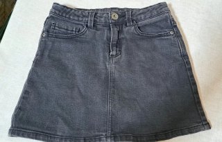Falda vaquera niña Zara negra 128cm