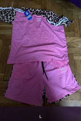Conjunto Adidas Rosa Talla L