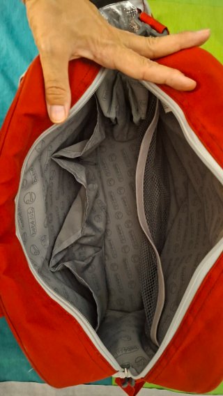 Bolso para carro de bebé rojo