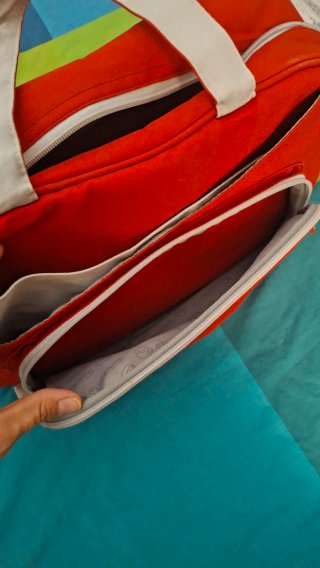 Bolso para carro de bebé rojo
