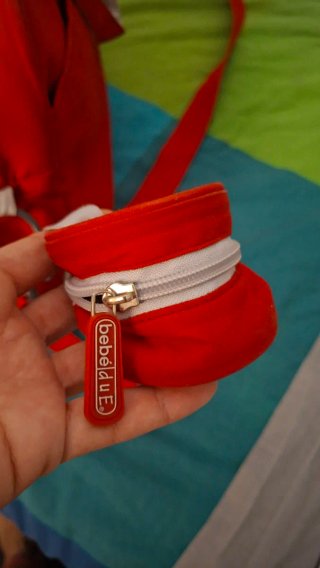 Bolso para carro de bebé rojo