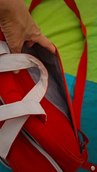 Bolso para carro de bebé rojo