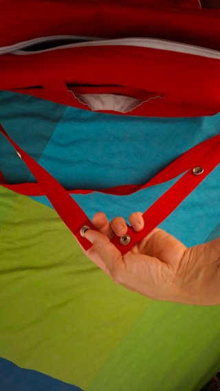 Bolso para carro de bebé rojo