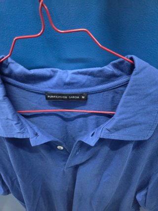 Polo Purificación García Azul Talla M
