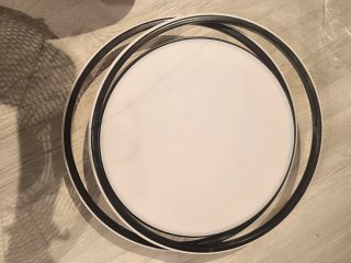 Plafón LED Aluminio y Metacrilato