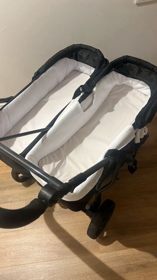 2 Capazos Easy Twin 2 (Baby Monster) Negros