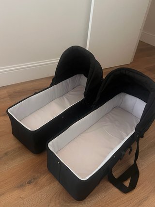 2 Capazos Easy Twin 2 (Baby Monster) Negros
