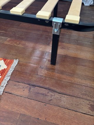 Somier de lamas madera y metal