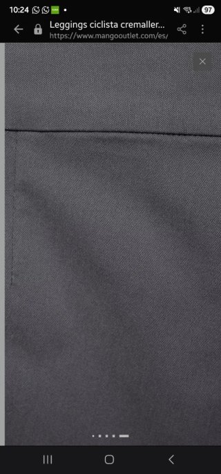 Pantalón corto gris con cremallera