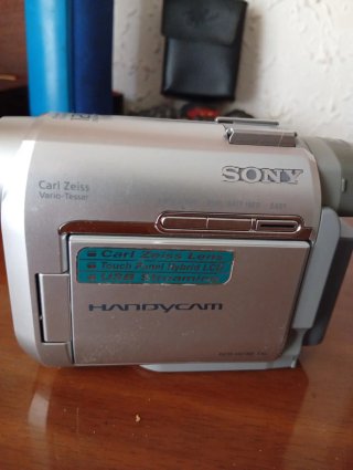 Videocámara Sony Plata