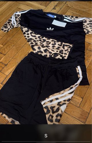 Conjunto Adidas S/36/8 Negro/Multicolor