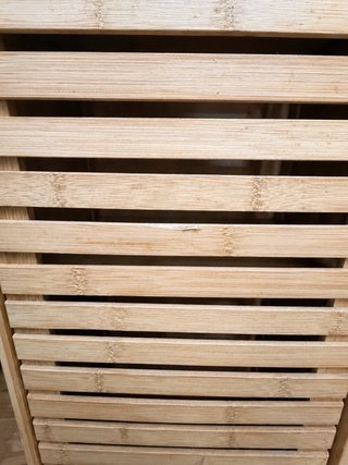 Armario alto bambú/madera baño