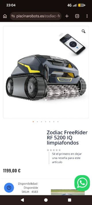 Robot Limpiafondos Piscina NUEVO SIN ESTRENAR