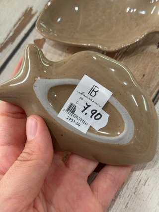 2 Piattini Pesce Ib Laursen Beige