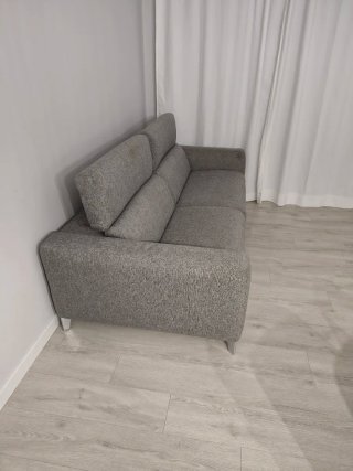Sofá Natuzzi reclinable gris