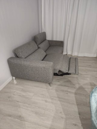 Sofá Natuzzi reclinable gris